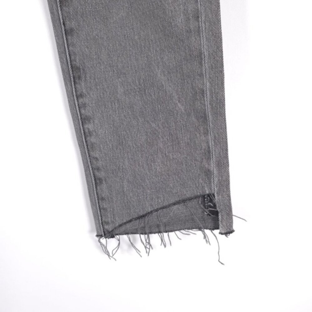 NWT FRAME LE GARÇON CROP Mid Rise Straight Fit Distressed Monsoon Jeans Size 25 - Picture 13 of 16